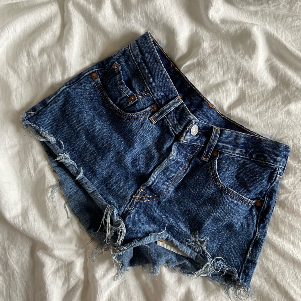 Levi's Dark Blue Denim Shorts
